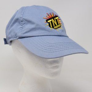 TNT Fireworks Cap Blue Adjustable Strapback Embroidered US Flag July 4th Cotton